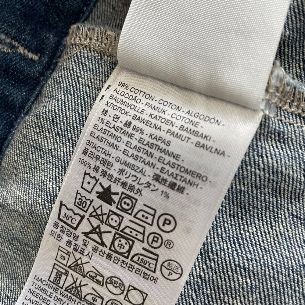 LEVI'S || Classic blue denim jean trucker jacket - Size S Petite - Picture 6 of 6